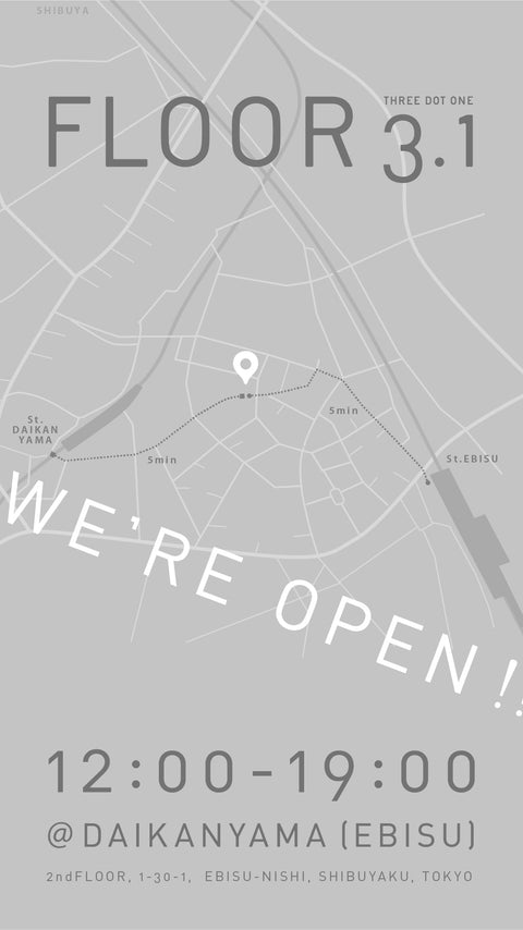 【取り扱い終了のお知らせ | ~11/2まで】FLOOR 3.1