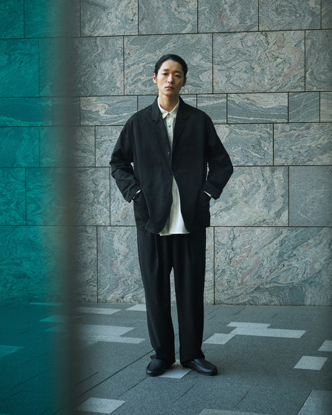 SUMMER WOOL MIX EASY PANTS