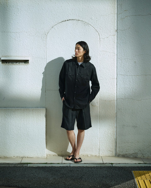 LINEN BLEND 2TUCK SHORTS