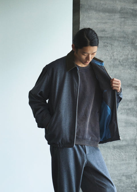 FLANNEL SWING TOP BLOUSON