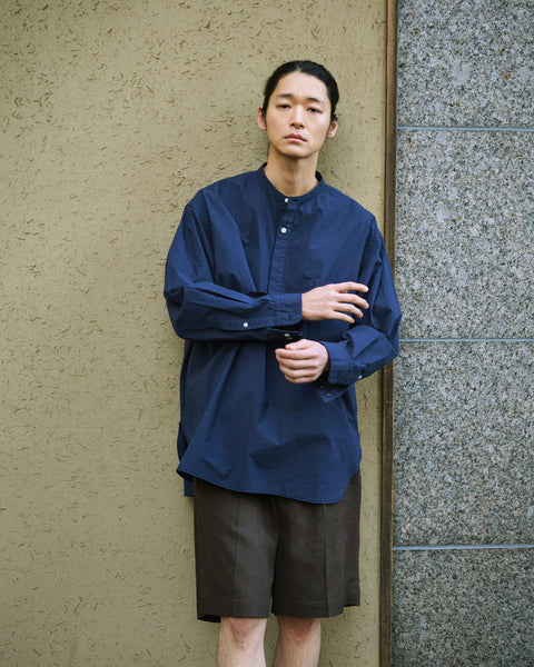 RELAX STAND COLLAR PULLOVER SHIRT