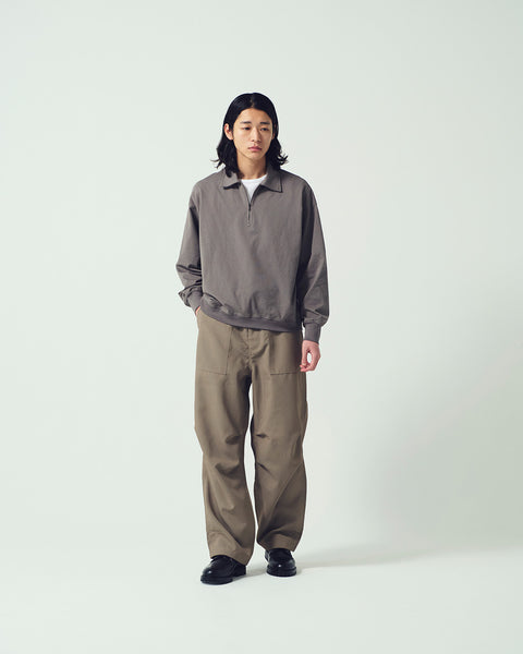 HALF ZIP L/S TEE