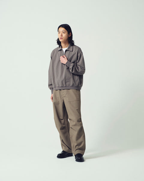 HALF ZIP L/S TEE