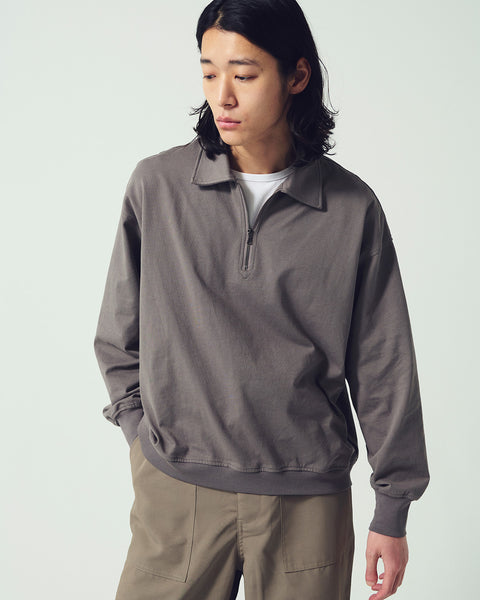 HALF ZIP L/S TEE