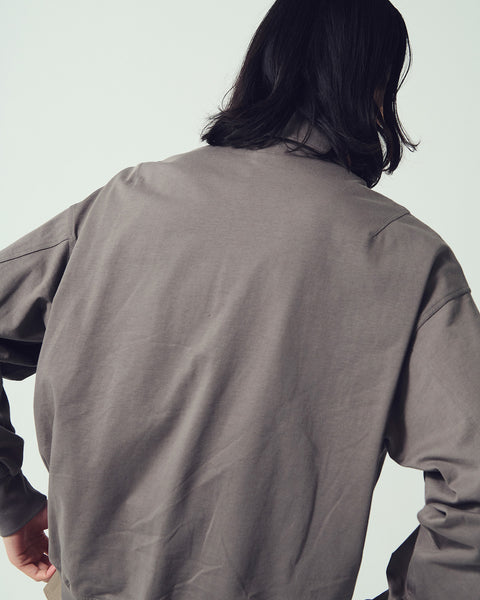 HALF ZIP L/S TEE