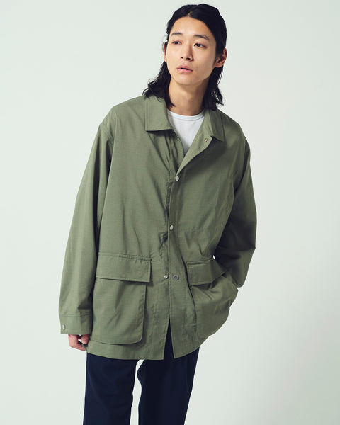 STRETCH POPLIN COVERALL