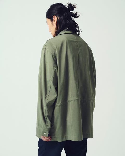 STRETCH POPLIN COVERALL