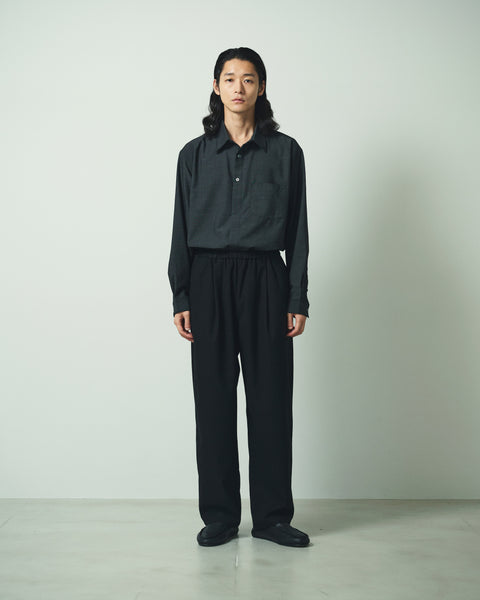 12G C/W HENRY NECK KNIT