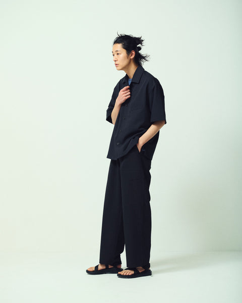CLEAR TWILL OPEN COLLER SHIRTS