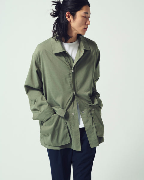 STRETCH POPLIN COVERALL