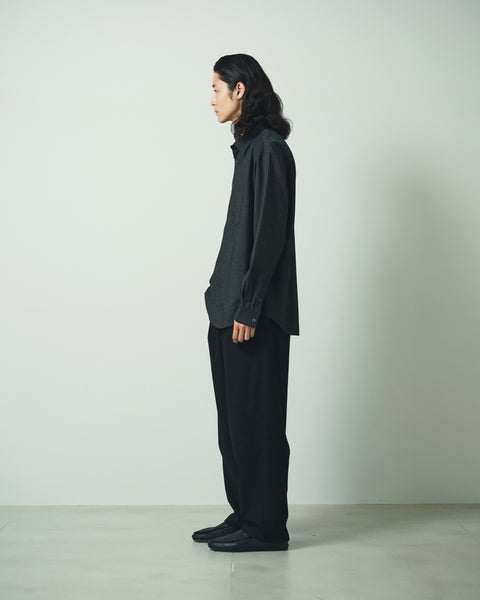 LIGHT WOOL MIX TRIPLE STITCH SHIRTS