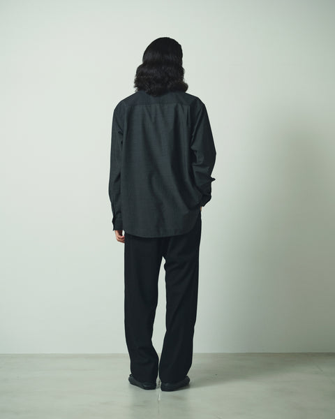 LIGHT WOOL MIX TRIPLE STITCH SHIRTS