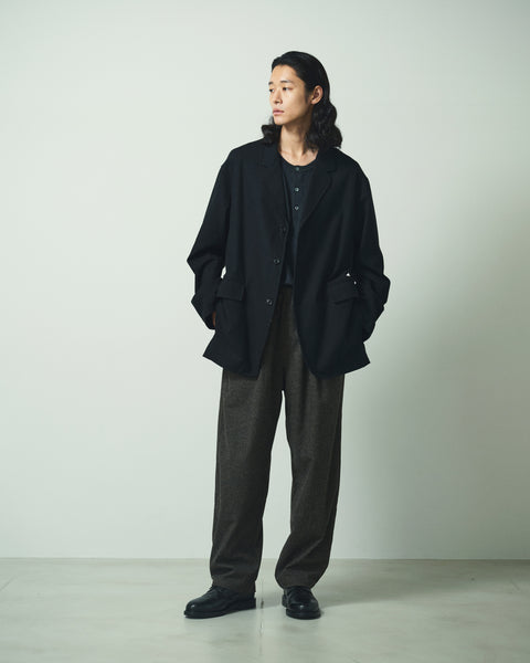 WOOL MIX EASY TROUSERS