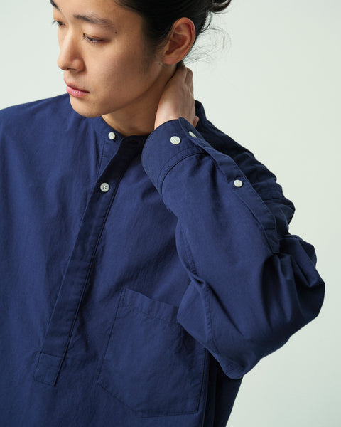 RELAX STAND COLLAR PULLOVER SHIRT
