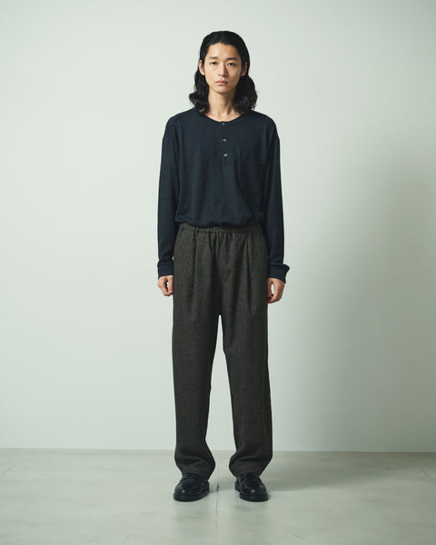 12G C/W HENRY NECK KNIT