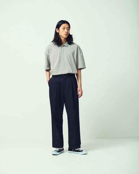 2TUCK TAPERED WIDE TROUSERS