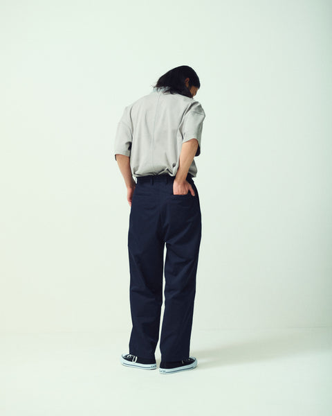 2TUCK TAPERED WIDE TROUSERS