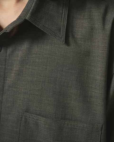LIGHT WOOL MIX TRIPLE STITCH SHIRTS