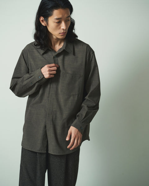 LIGHT WOOL MIX TRIPLE STITCH SHIRTS