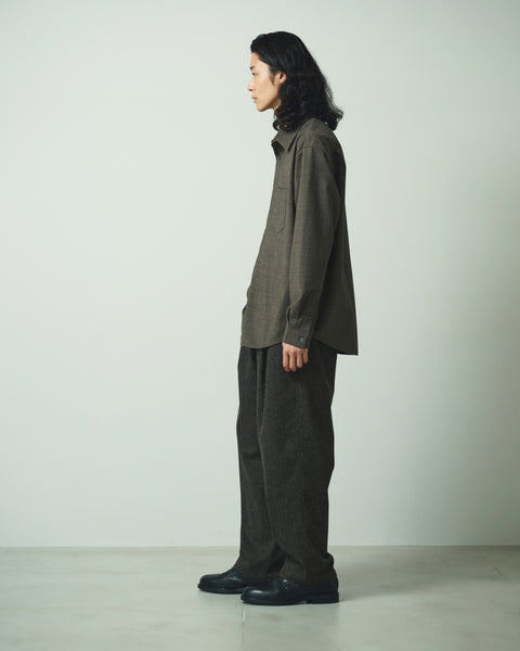 LIGHT WOOL MIX TRIPLE STITCH SHIRTS