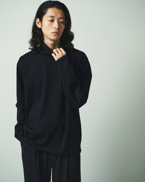 MERCERISED TURTLE NECK L/S TEE