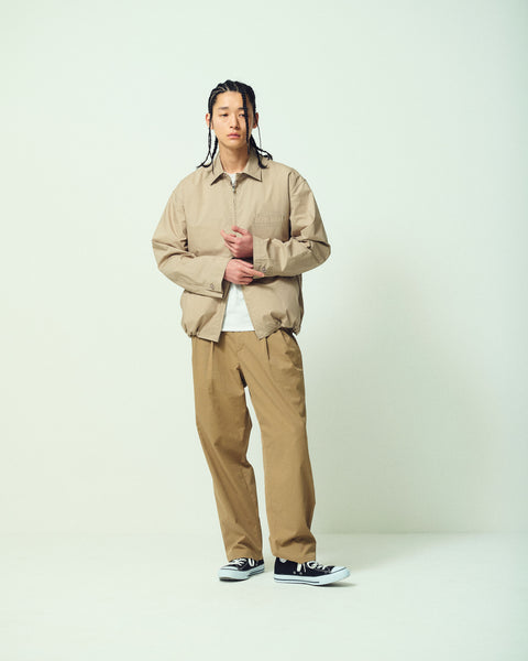 2TUCK TAPERED WIDE TROUSERS