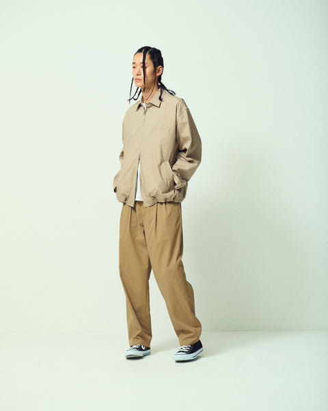 2TUCK TAPERED WIDE TROUSERS