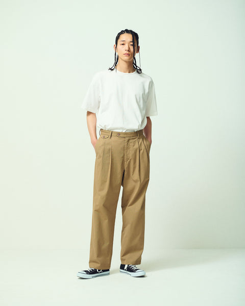 2TUCK TAPERED WIDE TROUSERS