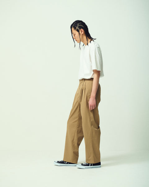 2TUCK TAPERED WIDE TROUSERS