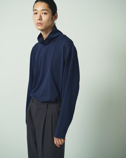 MERCERISED TURTLE NECK L/S TEE