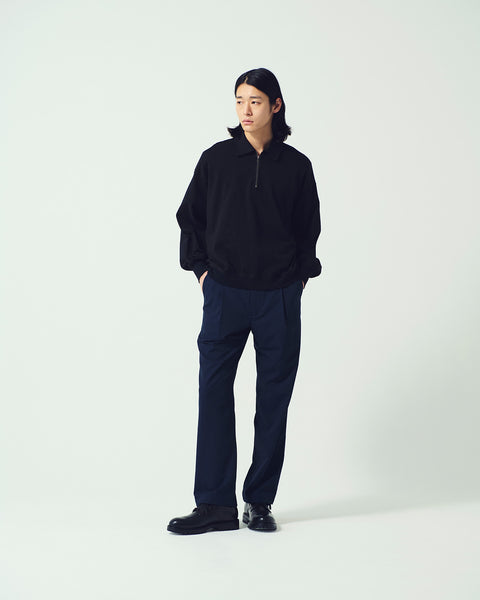 HALF ZIP L/S TEE