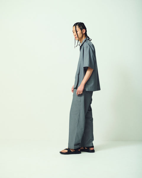 CLEAR TWILL OPEN COLLER SHIRTS