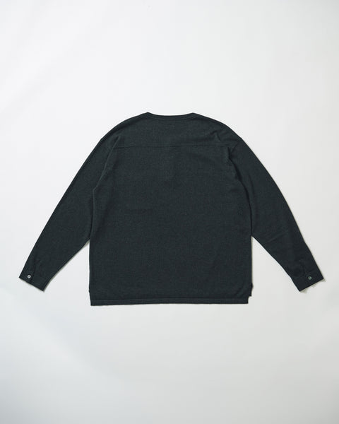 12G C/W HENRY NECK KNIT