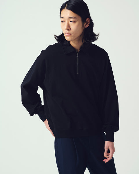 HALF ZIP L/S TEE