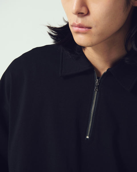HALF ZIP L/S TEE