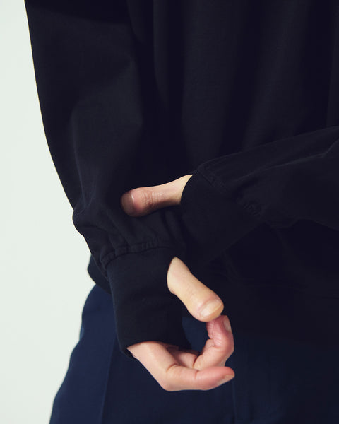 HALF ZIP L/S TEE