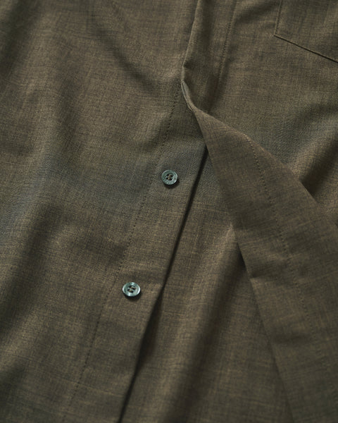 LIGHT WOOL MIX TRIPLE STITCH SHIRTS