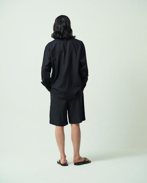 LINEN BLEND WESTERN SHIRT