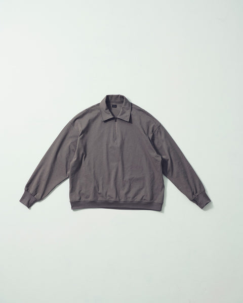 HALF ZIP L/S TEE