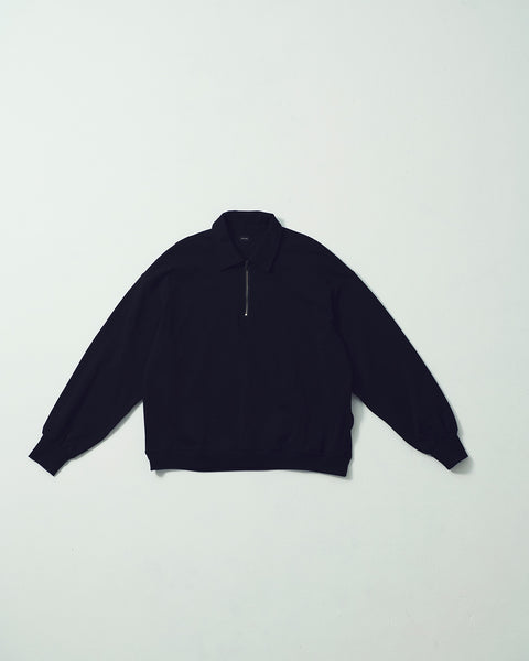 HALF ZIP L/S TEE