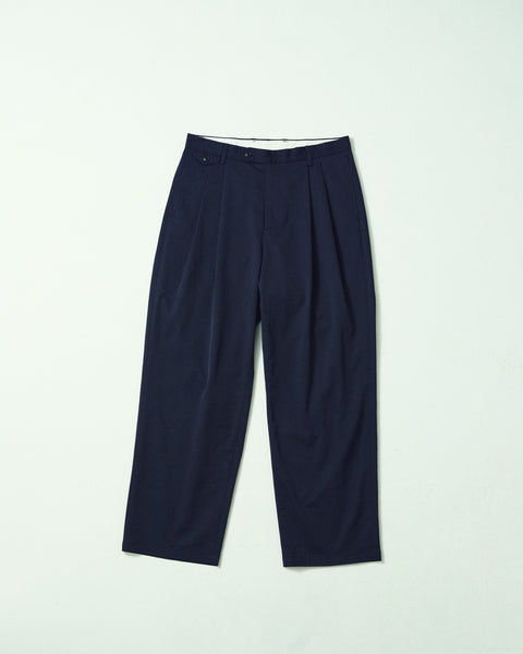2TUCK TAPERED WIDE TROUSERS