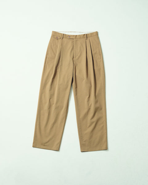 2TUCK TAPERED WIDE TROUSERS