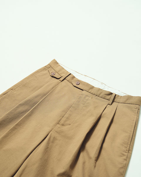 2TUCK TAPERED WIDE TROUSERS