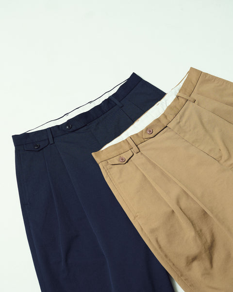 2TUCK TAPERED WIDE TROUSERS