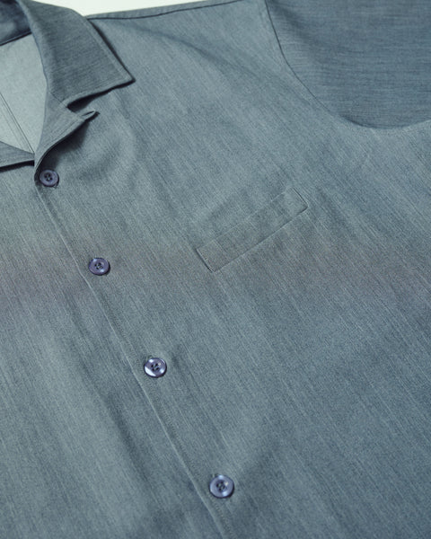 CLEAR TWILL OPEN COLLER SHIRTS
