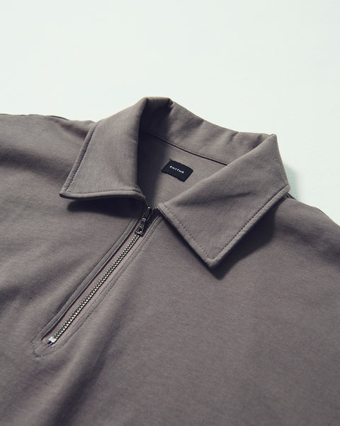 HALF ZIP L/S TEE