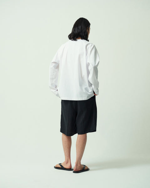LINEN BLEND 2TUCK SHORTS