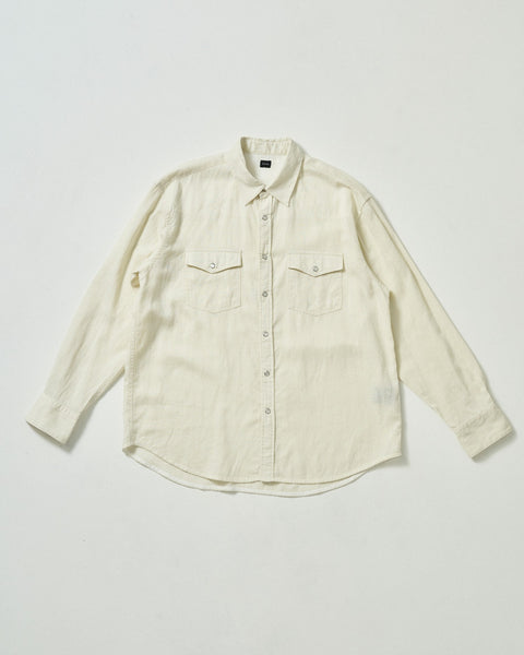 LINEN BLEND WESTERN SHIRT