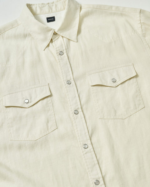 LINEN BLEND WESTERN SHIRT