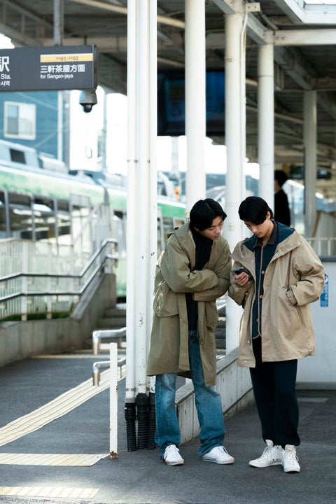 FUNCTIONAL STAND COLLAR COAT